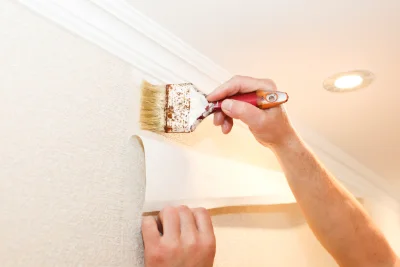 Pose de papier peint à Dambelin — revêtements muraux et toiles de verre